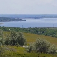 Lac de acumulare Costești, vedere din or. Costești, Rîșcani