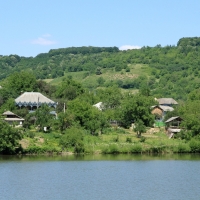 Село Леордоая, вид с холма над селом